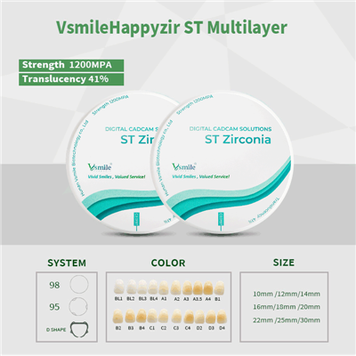 Многослойный циркониевый диск Vsmile ST